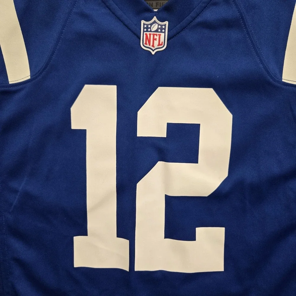 Andrew Luck #12 Indianapolis Colts NFL Nike On‎ Field Jersey Men's Size XL Blue
